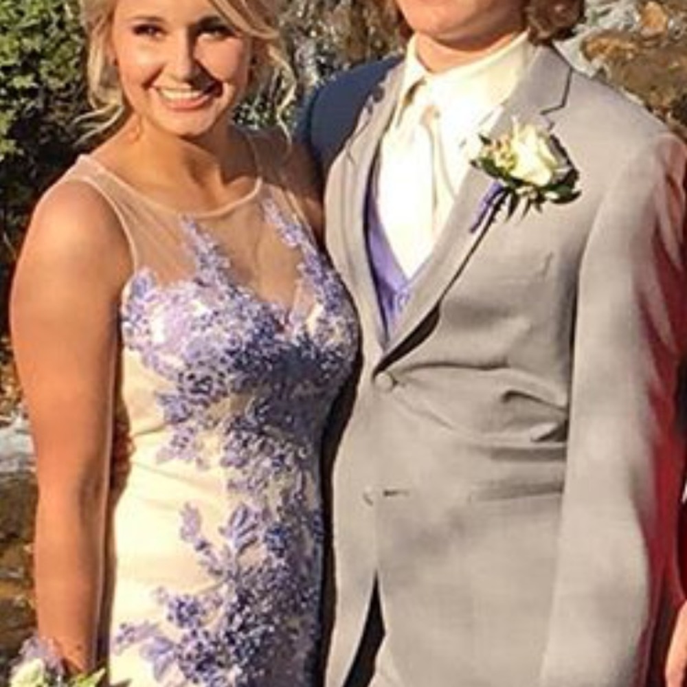Beautiful Purple Mermaid Prom Dress
